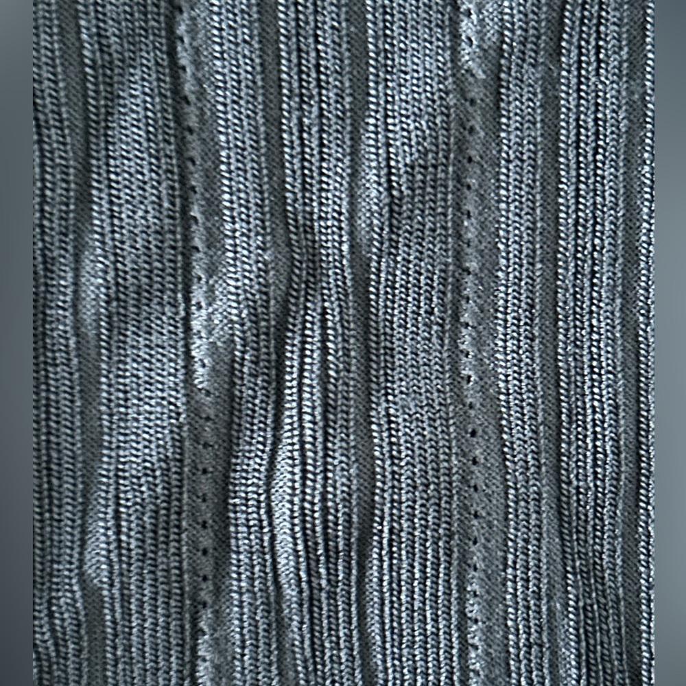Half Zip Rib Halter Sweater Tank - Picture 7 of 7